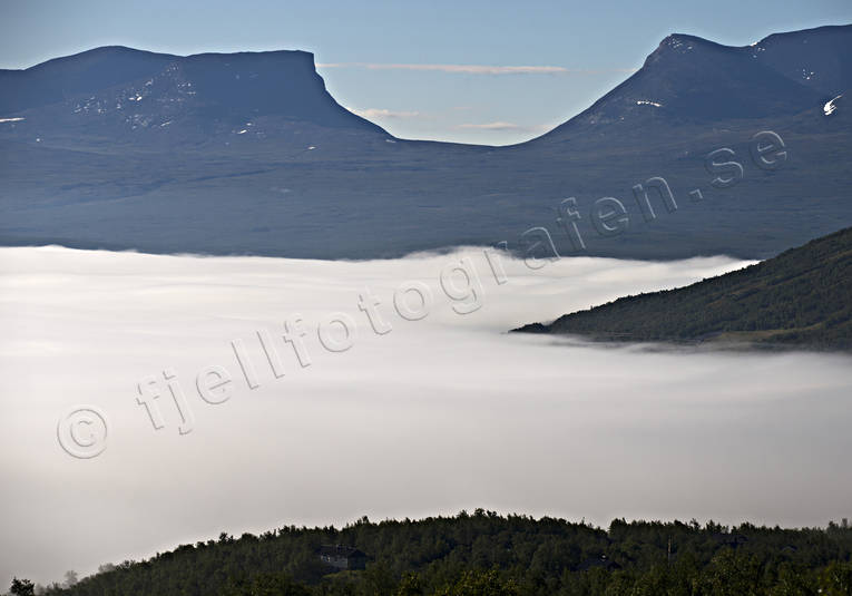 Lapporten Björkliden, dimma, dimmbank, fjäll, fjällen, högfjäll, Landskap, lappland, Lapporten, sommar