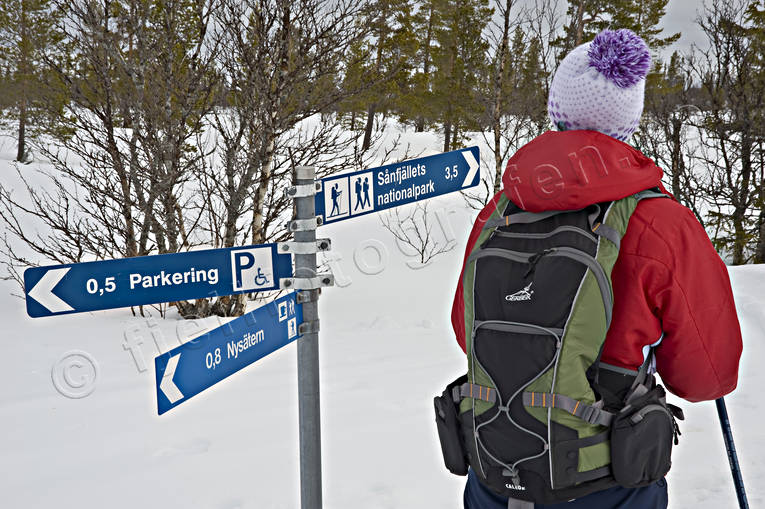 ledskyltar, nationalpark, nationalparker, skidåkare, skidåkning, Sododalen, Sonfjället, turåkning, vinter, äventyr