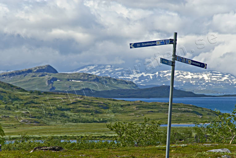 fjllvandring, ledskyltar, nationalpark, Padjelanta, skylt, skyltar, sommar, Staloluokta, ventyr