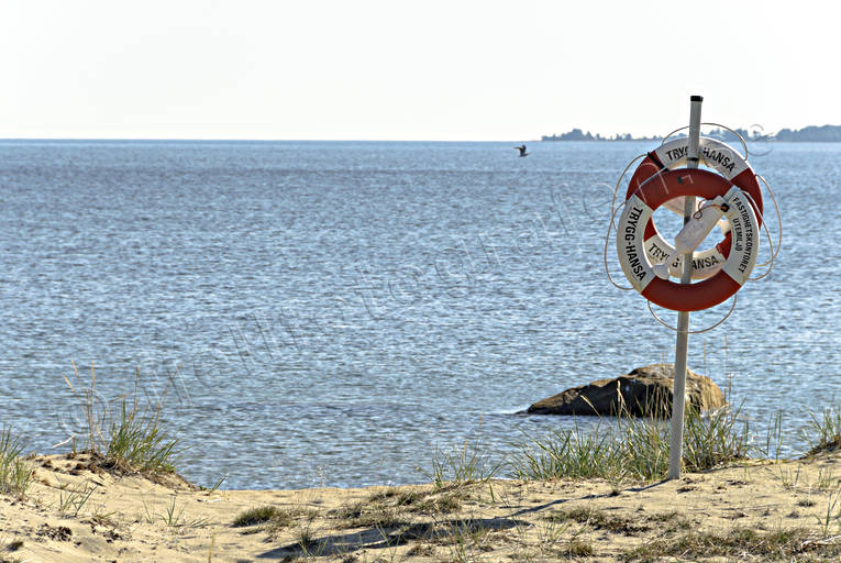 badstrand, hav, havsstrand, Hlsingland, Landskap, livbojar, natur, sommar, strand, Srfjrden, rstid, rstider