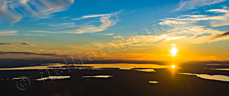 Ljusa sommarnätter canvastavla, drönarbilder, drönarfoto, flygbild, flygbilder, Flygfoto, flygfoton, Fototavla, Jämtland, Landskap, midnattsol, solnedgång, sommar, sommarnatt, Storsjöbygden, Storsjön, tavla