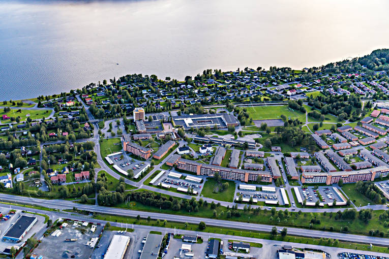 Lugnvik Östersund Flygfoto bostadsområde, drönarbilder, drönarfoto, flygbild, flygbilder, Flygfoto, flygfoton, Jämtland, Lugnvik, sommar, städer, Östersund