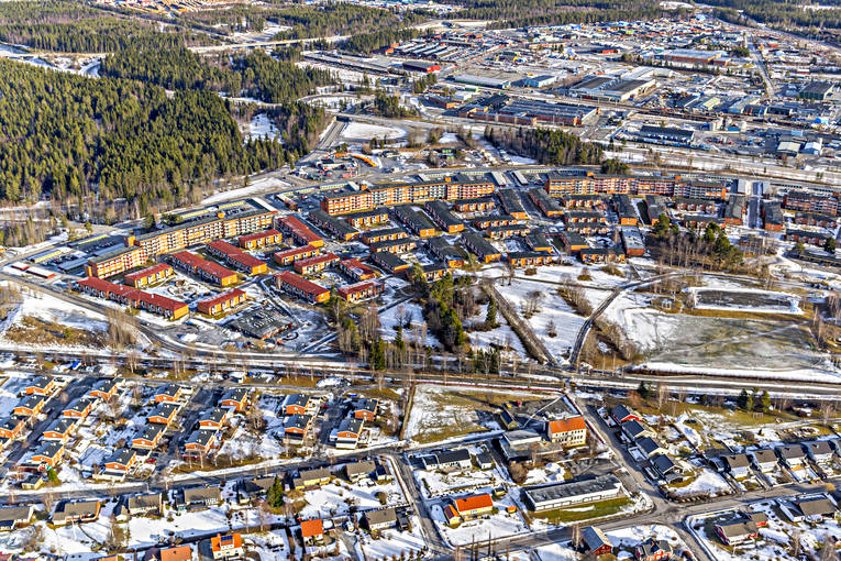 Lugnvik Östersund Flygfoto drönarbilder, drönarfoto, flygbild, flygbilder, Flygfoto, flygfoton, Jämtland, Lugnvik, städer, vinter, Östersund