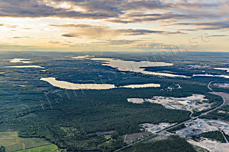 Luleälven vid Luleå drönarbilder, drönarfoto, flygbild, flygbilder, Flygfoto, flygfoton, grustäkt, Luleå, luleälven, Norrbotten, sommar, städer