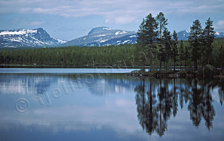 fjll, Jmtland, Landskap, Lunndrrsfjllen, sjfart, sommar, Stordrren, vatten