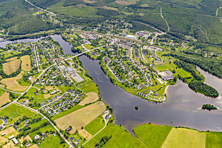 Långsele Flygfoto drönarbild, drönarbilder, drönarfoto, Faxälven, flygbild, flygbilder, Flygfoto, flygfoton, Långsele, samhällen, sommar, Ångermanland