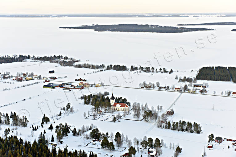 Marby Kyrka och Norderön byggnader, drönarbilder, drönarfoto, flygbild, flygbilder, Flygfoto, flygfoton, Jämtland, kyrka, kyrkor, Landskap, Marby, samhällen, Storsjön, vinter