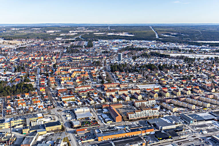 Blomngen, drnarbilder, drnarfoto, flygbild, flygbilder, Flygfoto, flygfoton, Jmtland, Marielund, stder, vinter, stersund