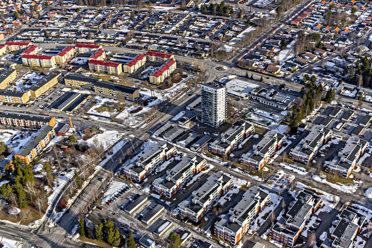 Marielund Östersund Flygfoto drönarbilder, drönarfoto, flygbild, flygbilder, Flygfoto, flygfoton, Jämtland, Marielund, städer, vinter, Östersund