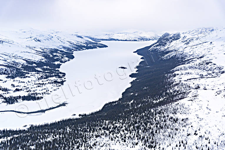 Mjölkvattnet vid Oldfjällen drönarbilder, drönarfoto, flygbild, flygbilder, Flygfoto, flygfoton, Jämtland, Landskap, magasin, Mealhka, Mjölkvattnet, Oldfjällen, Stor-Mjölkvattnet, strömränna, vattenkraftsmagasin, vinter