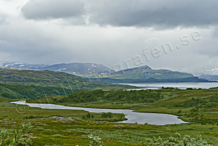 Landskap, lappland, nationalpark, Padjelanta, sommar