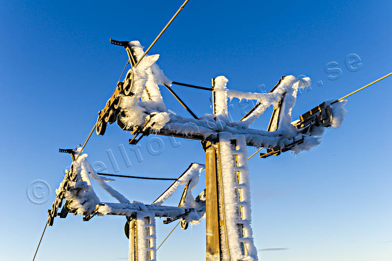Nedisad lift Åreskutan anläggningar, byggnationer, is, Jämtland, lift, liftstolpe, nedisad, stolpe, Tusenmetersliften