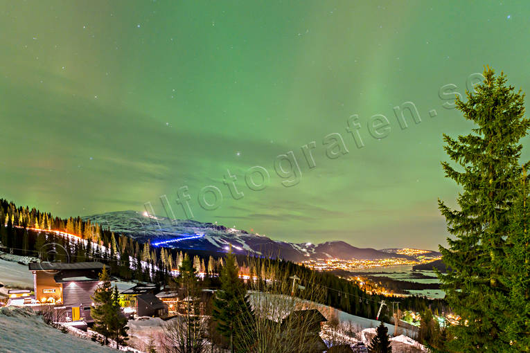 fjll, grnt, Jmtland, kvll, Landskap, natur, norrsken, samhllen, upplyst, vinter, re