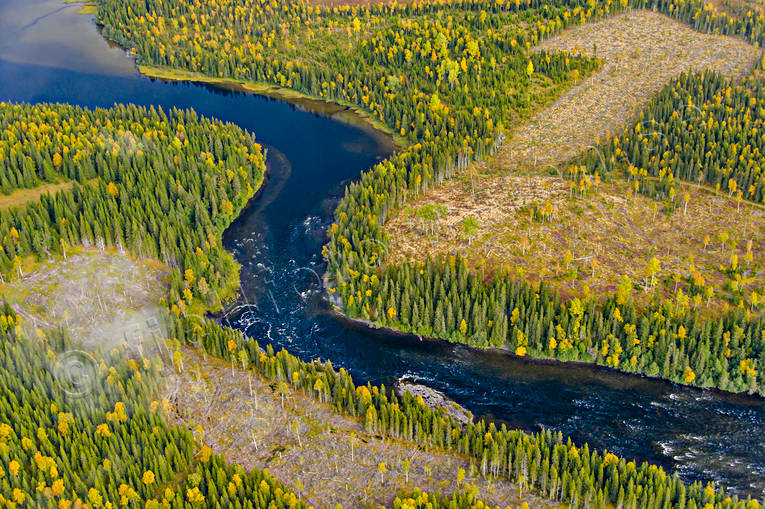 Norängesströmmen i Åreälven drönarbilder, drönarfoto, flygbild, flygbilder, Flygfoto, flygfoton, höst, Jämtland, Norängesströmmen, vattendrag, Åreälven, älvar