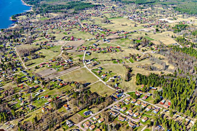 Nusnäs Dalarna Flygfoto Dalarna, drönarbilder, drönarfoto, flygbild, flygbilder, Flygfoto, flygfoton, Nusnäs, samhällen, vår