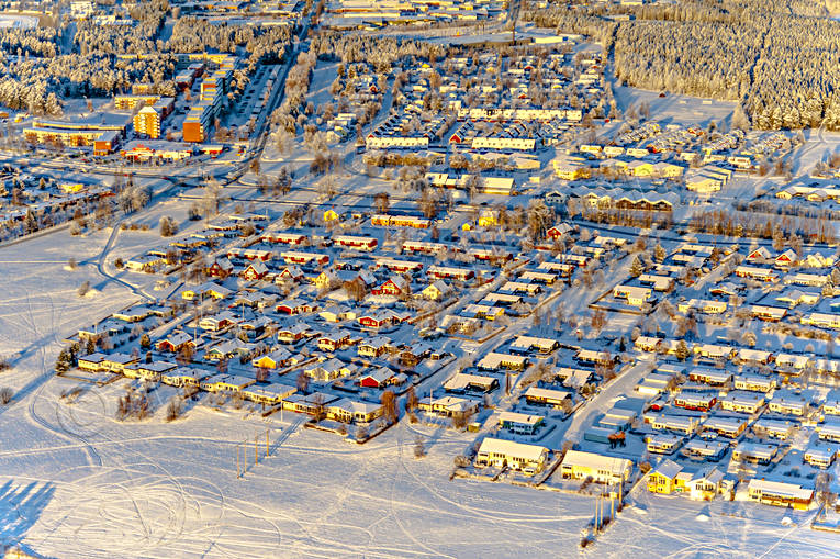 Odensala Östersund Flygfoto drönarbilder, drönarfoto, flygbild, flygbilder, Flygfoto, flygfoton, Jämtland, Landskap, Odensala, städer, vinter, Östersund