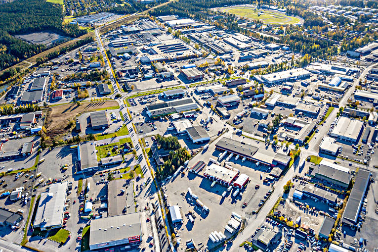drnarbilder, drnarfoto, flygbild, flygbilder, Flygfoto, flygfoton, hst, industriomrde, Jmtland, Odenskog, stder, stersund