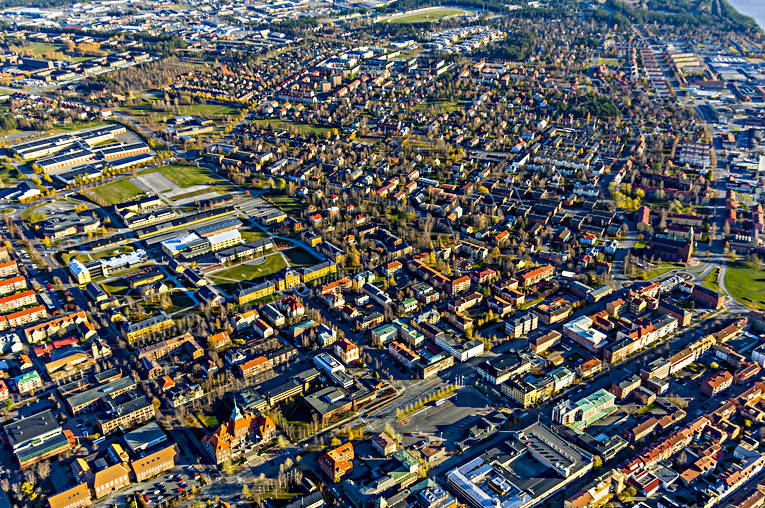 Odenslund Östersund Flygfoto Campus, drönarbilder, drönarfoto, flygbild, flygbilder, Flygfoto, flygfoton, höst, Jämtland, odenslund, städer, Östersund