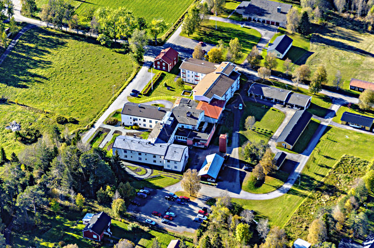 Offerdal Flygfoto byar, drönarbilder, drönarfoto, flygbild, flygbilder, Flygfoto, flygfoton, höst, Jämtland, Landskap, Offerdal, samhällen, änge