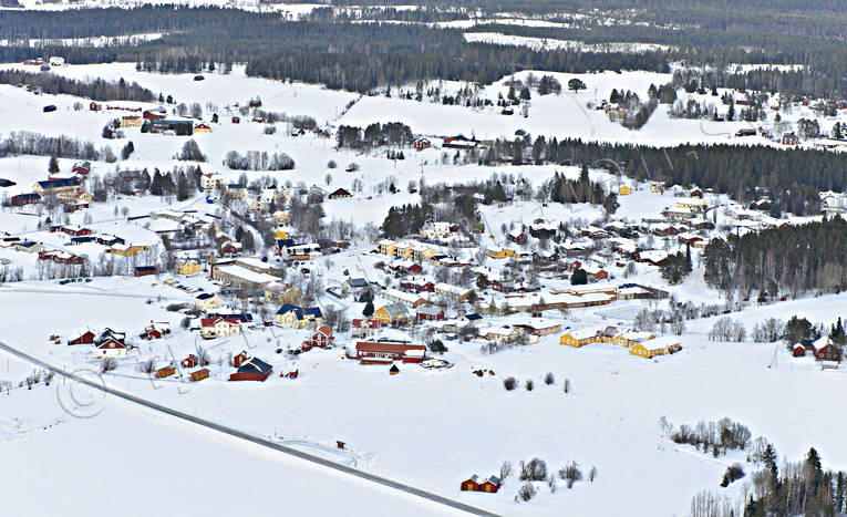 Orrviken samhälle drönarbilder, drönarfoto, flygbild, flygbilder, Flygfoto, flygfoton, Jämtland, Orrviken, samhällen, vinter