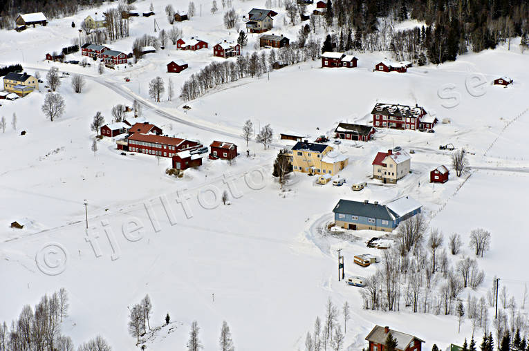 Ottsjö i Jämtland drönarbilder, drönarfoto, flygbild, flygbilder, Flygfoto, flygfoton, gårdar, Jämtland, Ottsjö, vinter