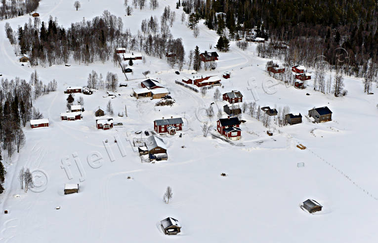 Ottsjö i Jämtland drönarbilder, drönarfoto, flygbild, flygbilder, Flygfoto, flygfoton, gårdar, Jämtland, Ottsjö, vinter