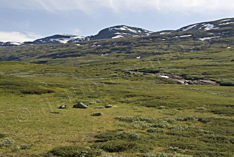 Landskap, lappland, nationalpark, Padjelanta, sommar