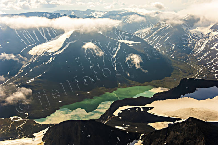 Pierikjaure i Sarek drönarbilder, drönarfoto, flygbild, flygbilder, Flygfoto, flygfoton, Landskap, lappland, Pierikjaure, Pierikpakte, sarek, sommar