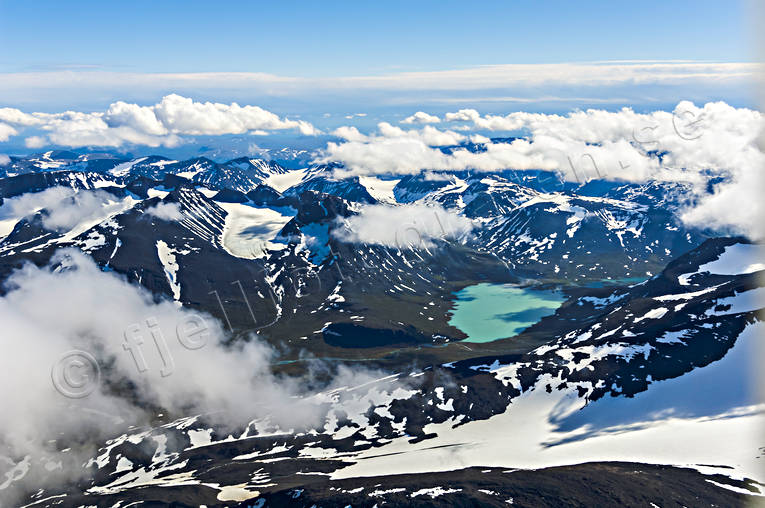 Pierikjaure och Äpar drönarbilder, drönarfoto, flygbild, flygbilder, Flygfoto, flygfoton, Landskap, Laponia, lappland, moln, nationalpark, Pierikjaure, sarek, sommar, Äpar