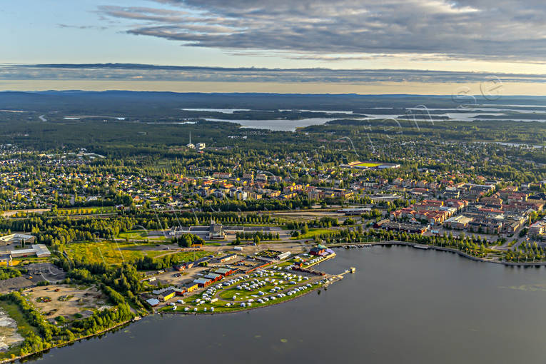 campingplats, drnarbilder, drnarfoto, flygbild, flygbilder, Flygfoto, flygfoton, gsthamn, Landskap, Norrbotten, Pite, samhllen, sommar, Srfjrden