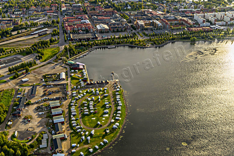 Piteå campingplats camping, campingplats, drönarbilder, drönarfoto, flygbild, flygbilder, Flygfoto, flygfoton, husbilar, husvagnar, Landskap, Norrbotten, Piteå, samhällen, sommar