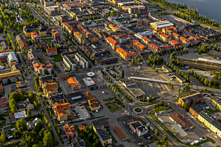 Piteå centrum Flygfoto centrum, drönarbilder, drönarfoto, flygbild, flygbilder, Flygfoto, flygfoton, Landskap, Norrbotten, Piteå, samhällen, sommar