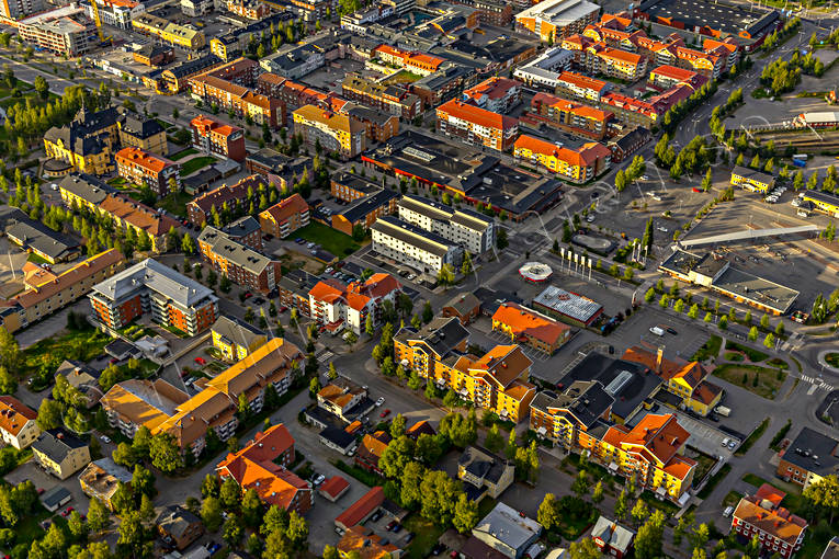 Piteå centrum Flygfoto centrum, drönarbilder, drönarfoto, flygbild, flygbilder, Flygfoto, flygfoton, Landskap, Norrbotten, Piteå, samhällen, sommar