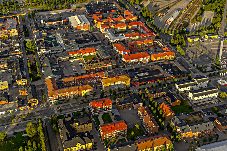 Piteå centrum Flygfoto centrum, drönarbilder, drönarfoto, flygbild, flygbilder, Flygfoto, flygfoton, Landskap, Norrbotten, Piteå, samhällen, sommar