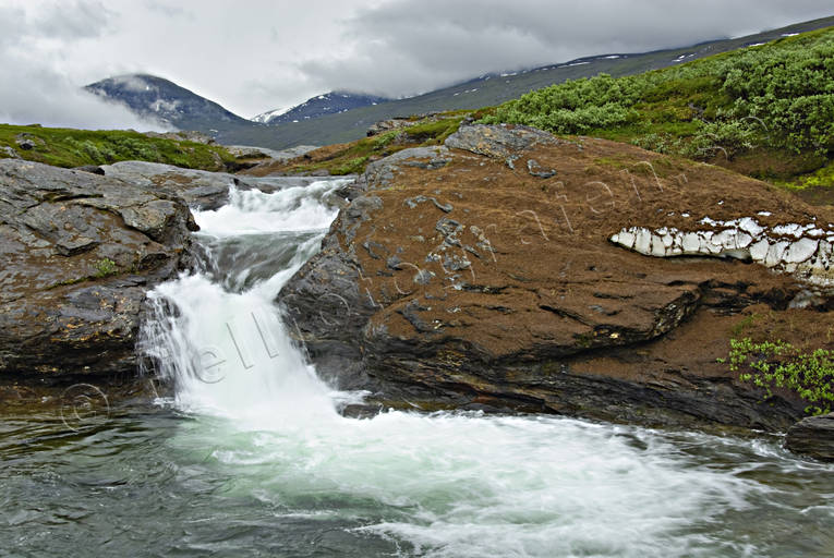 fall, fjllfors, fors, Landskap, lappland, nationalpark, Padjelanta, Pllaurjkk, sommar, vattenfall