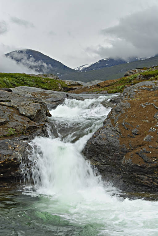 fall, fjllfors, fors, Landskap, lappland, nationalpark, Padjelanta, Pllaurjkk, sommar, vattenfall