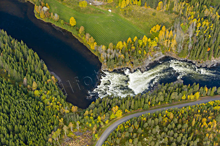 Prästfallet i Åreälven drönarbilder, drönarfoto, flygbild, flygbilder, Flygfoto, flygfoton, höst, Jämtland, Prästfallet, vattendrag, vattenfall, Åreälven, älvar