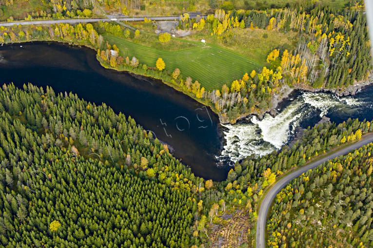 Prästfallet i Åreälven drönarbilder, drönarfoto, flygbild, flygbilder, Flygfoto, flygfoton, höst, Jämtland, Prästfallet, vattendrag, vattenfall, Åreälven, älvar