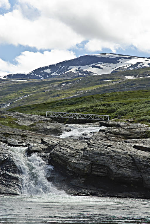 fall, Landskap, lappland, nationalpark, Padjelanta, sommar, vattenfall