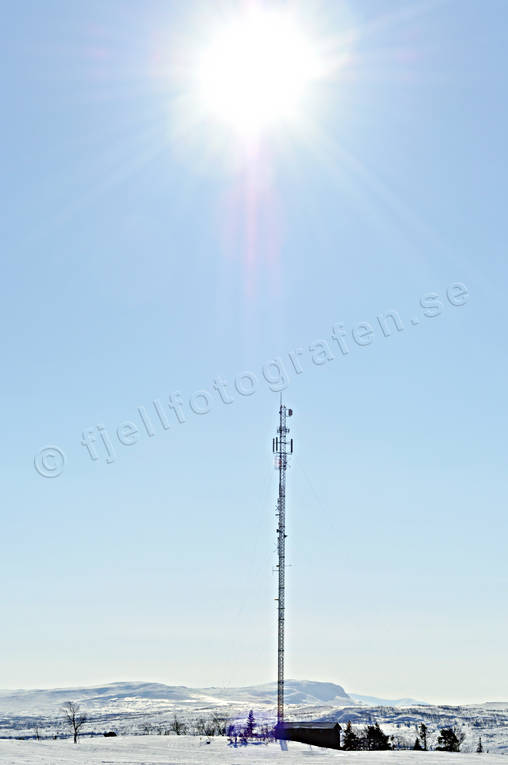 Jmtland, kommunikationer, Landskap, mast, mobilmast, radiomast, vinter, Visjvalen