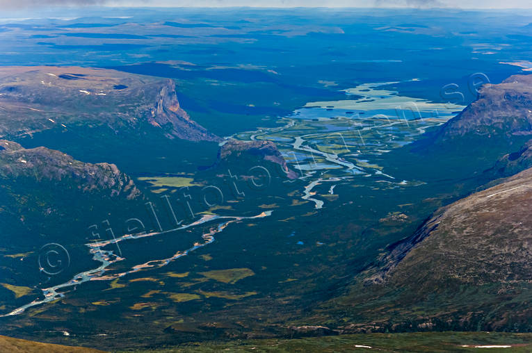 Rapadalen, Sarek Nationalpark drönarbilder, drönarfoto, flygbild, flygbilder, Flygfoto, flygfoton, Landskap, lappland, nationalpark, Rapadalen, Rapaätno, sarek, sommar