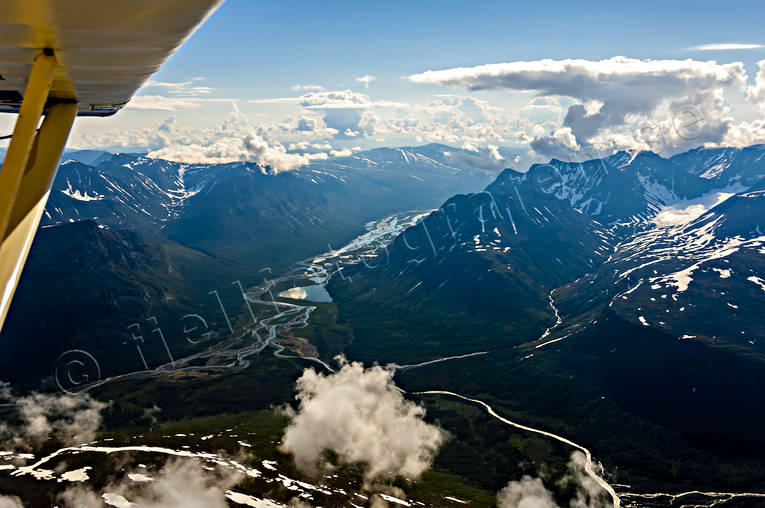 Rapadalen och Stuolovagge drönarbilder, drönarfoto, flygbild, flygbilder, Flygfoto, flygfoton, Landskap, lappland, Rapadalen, Rapajaure, Rapaätno, sommar, Stuolojekna, Stuolovagge, Svenska Fjällen