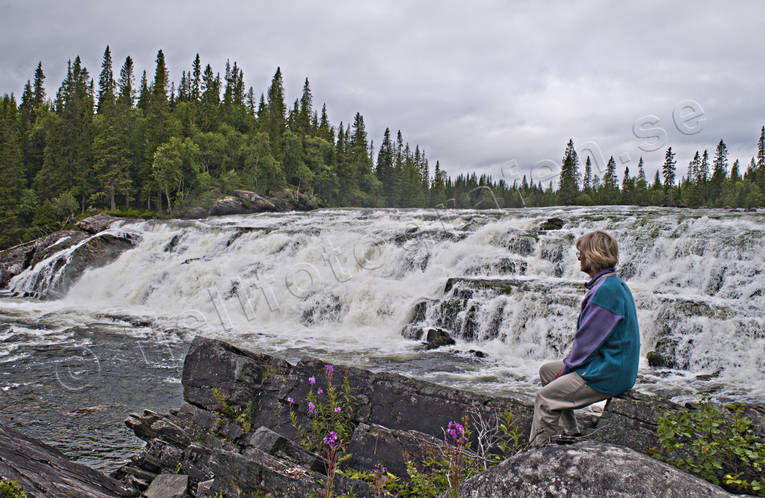 Rengsfallet Valsjöbyn Jämtland, Rengsfallet, Sevärdheter, Valsjöbyn, vattenfall