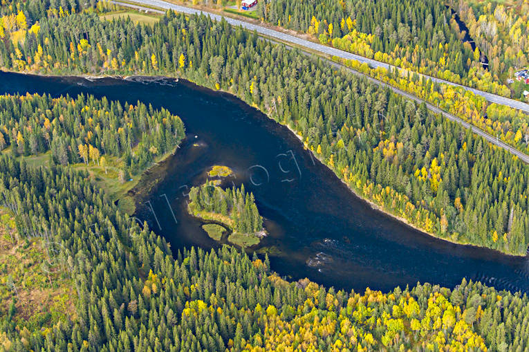Ristafallet i Åreälven drönarbilder, drönarfoto, flygbild, flygbilder, Flygfoto, flygfoton, höst, Jämtland, Ristafallet, vattendrag, Åreälven, älvar