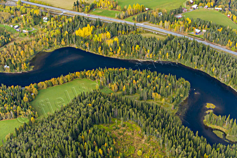 Ristafallet i Åreälven drönarbilder, drönarfoto, flygbild, flygbilder, Flygfoto, flygfoton, höst, Jämtland, Ristafallet, vattendrag, Åreälven, älvar