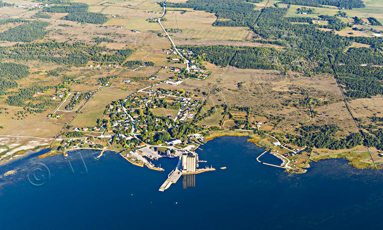 Ronehamn på Gotland drönarbilder, flygbilder, Flygfoto, flygfoton, Gotland, Landskap, sommar