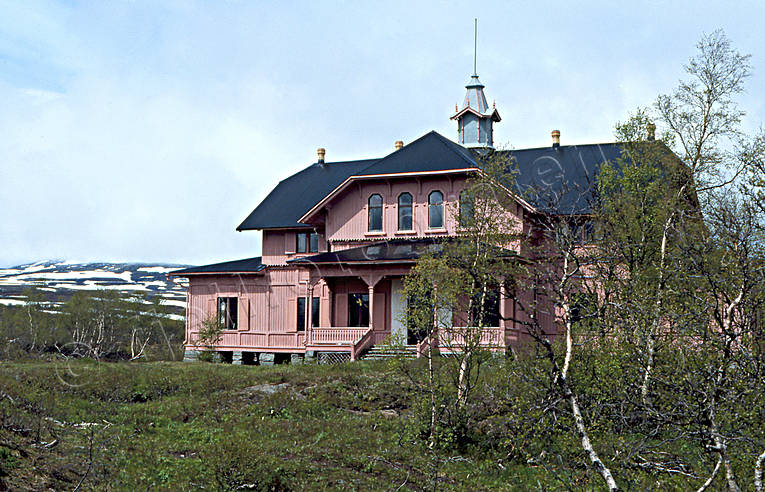 byggnader, jaktslott, jaktslottet, Jämtland, Rensjön, Rensjösätern, rosa, slott