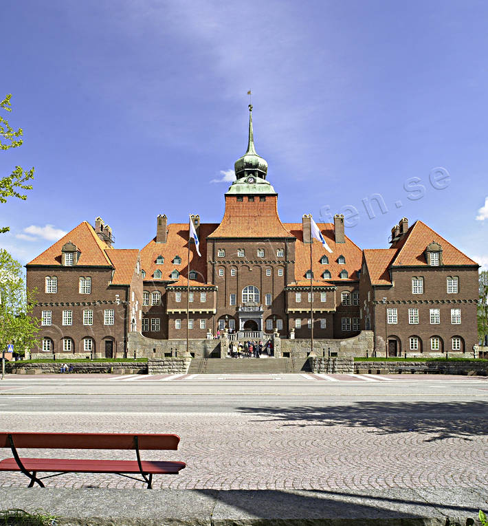 byggnader, Jämtland, kommun, kommunhus, Rådhuset, Östersund
