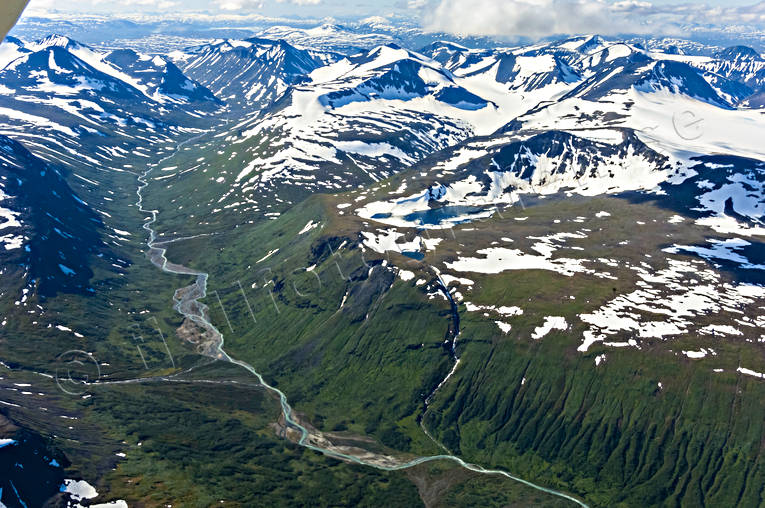 Sarvesvagge, Sarek Nationalpark drönarbilder, drönarfoto, flygbild, flygbilder, Flygfoto, flygfoton, Landskap, Laponia, lappland, nationalpark, sarek, Sarvesvagge, sommar