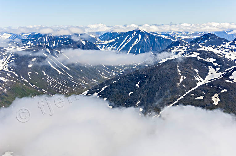 Sarvesvagge i Sarek drönarbilder, drönarfoto, flygbild, flygbilder, Flygfoto, flygfoton, Landskap, lappland, moln, nationalpark, sarek, Sarvesvagge, sommar